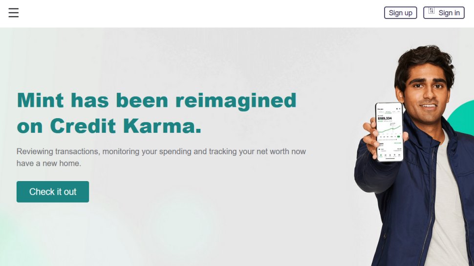 Mint website screenshot (May 2025).