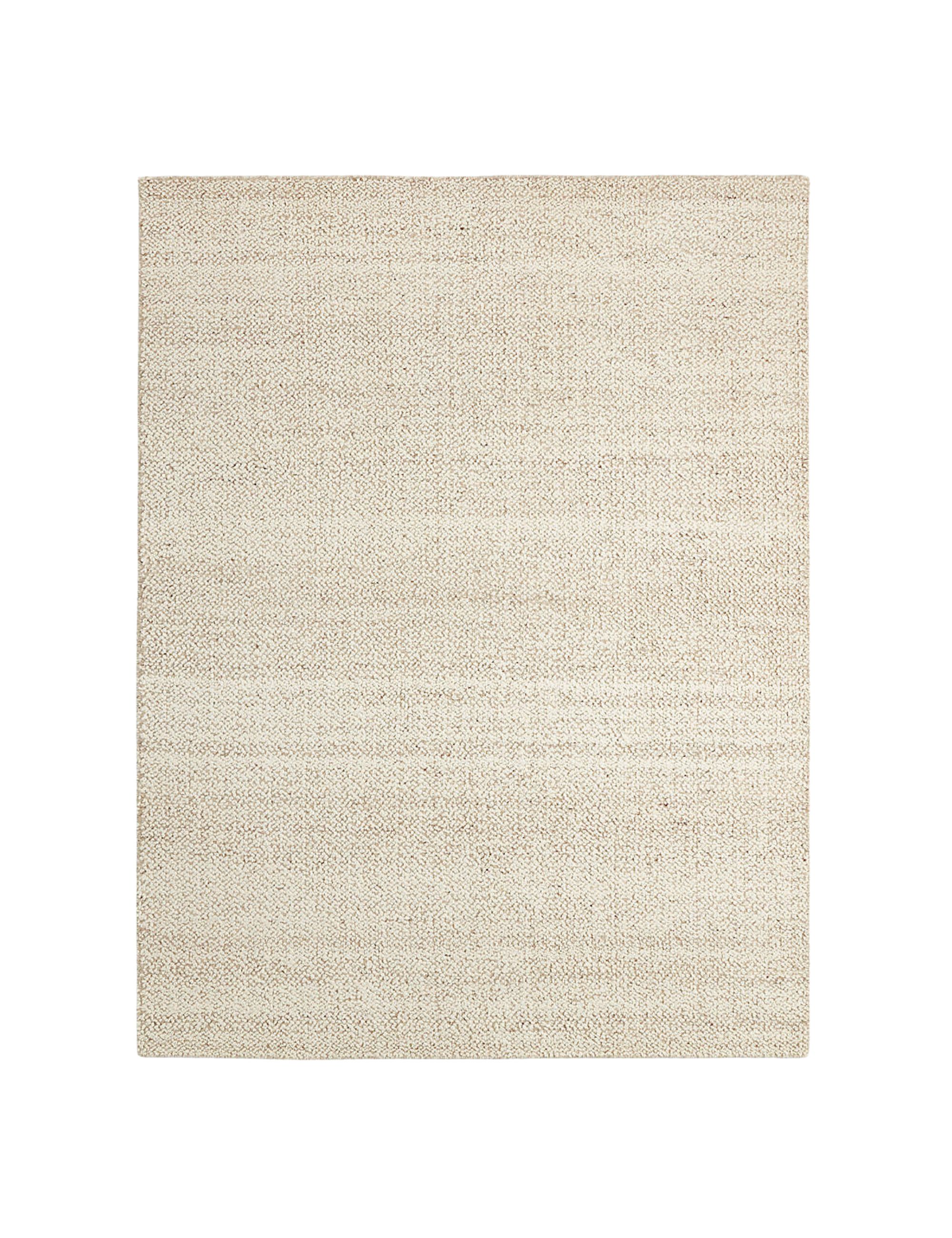 Crate &amp;amp; Barrel, Big Sur Wool Handwoven Light Beige Area Rug 6'x9'