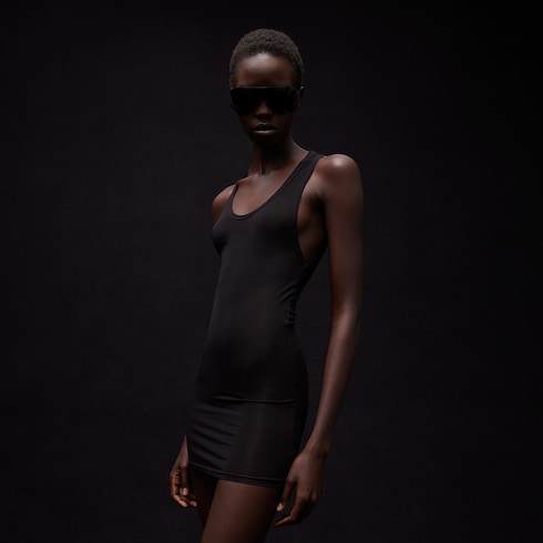 Cr&amp;ecirc;pe Jersey Dress