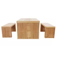 Habitat Habitat Samoa 4 Seater Eucalyptus Patio Set Habitat Habitat Samoa 4 Seater Eucalyptus Patio Set