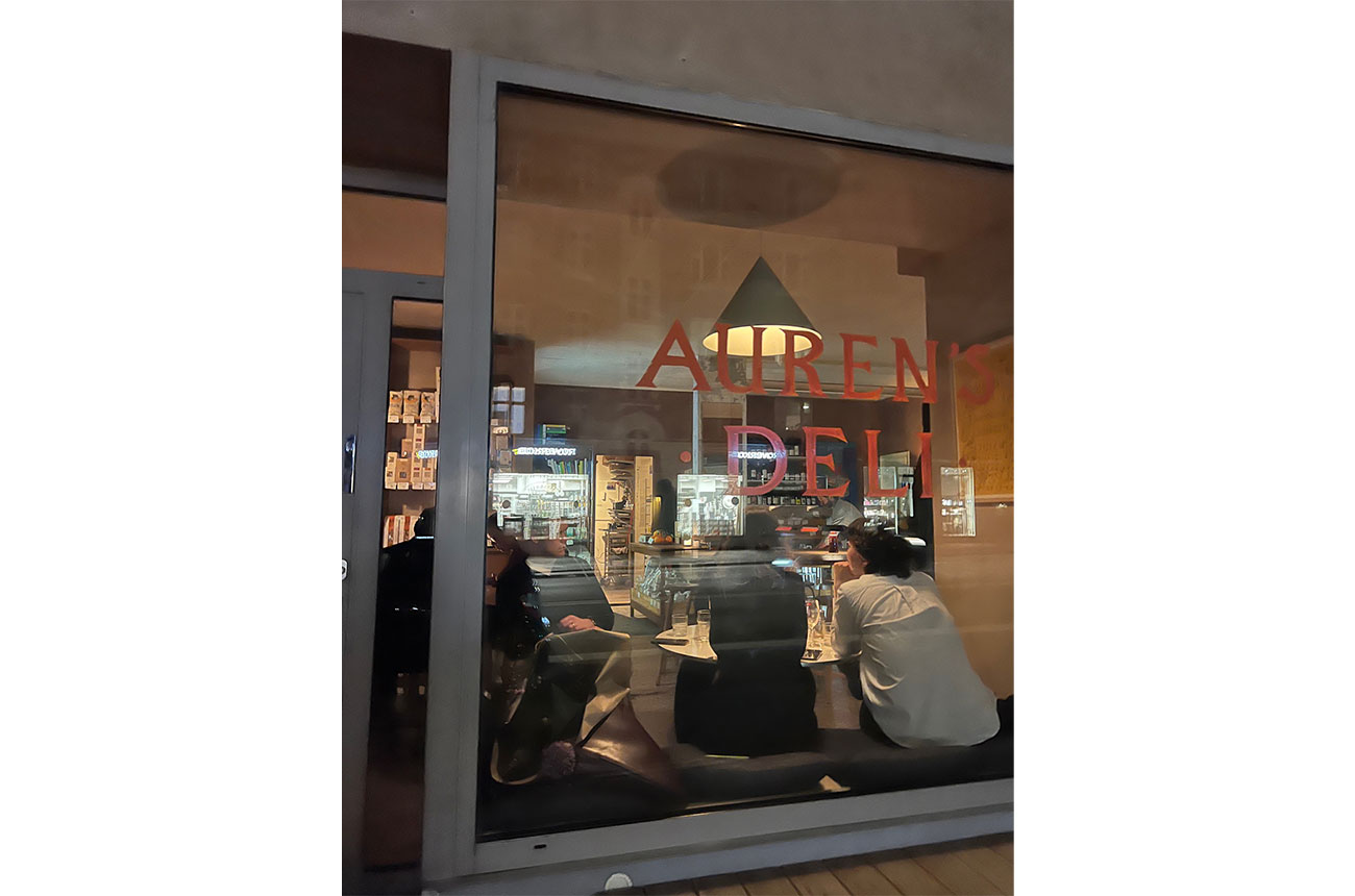 exterior of Auren's Deli in Copenhagen