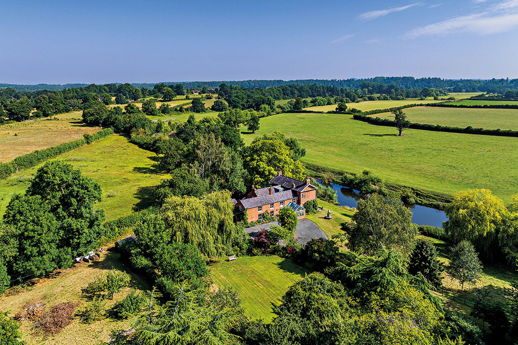 Riverside properties for sale: The River House, Bicton, Shrewsbury. 