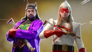 Kevin Smith and Jason Mewes pose in their Bluntman and Chronic skins in Call of Duty: Black Ops 6.