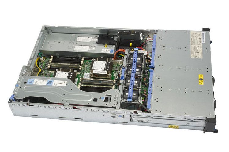 The interior of the IBM System x3620 M3