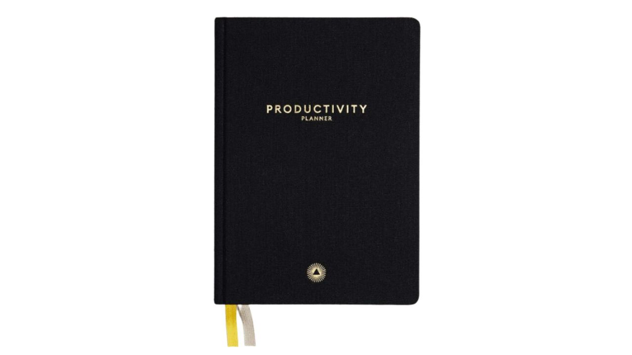 A black productivity planner from Intelligent Change.