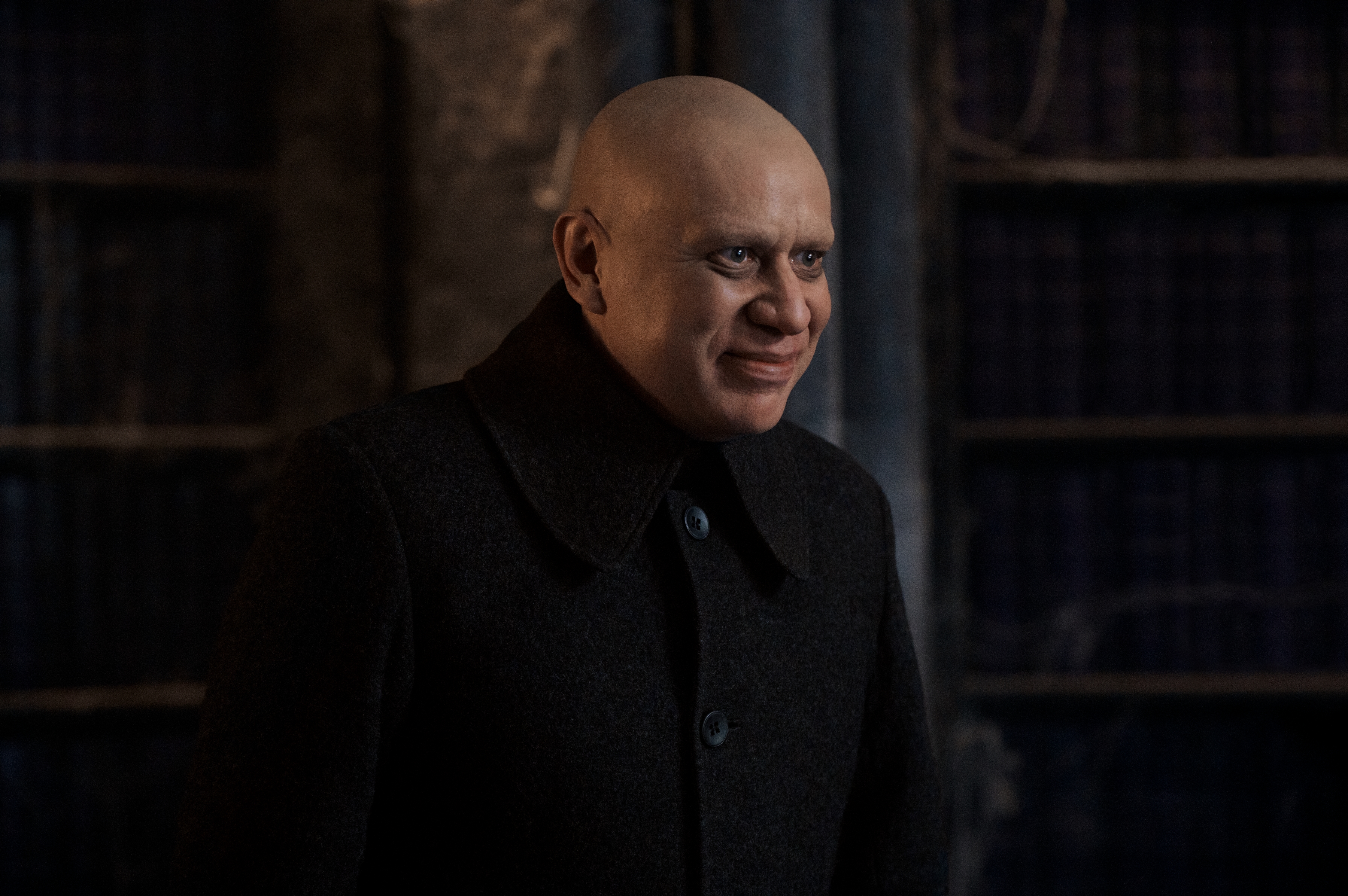 Fred Armisen as Uncle Fester on Wednesday