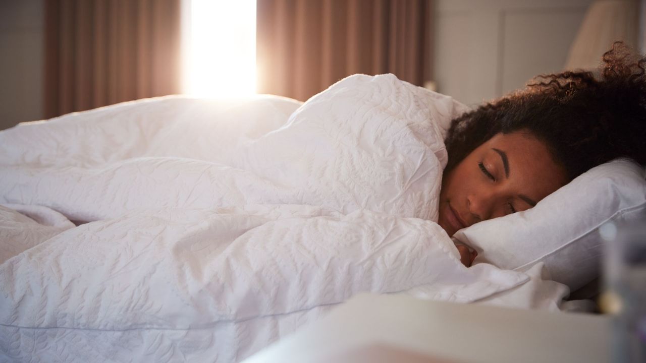 woman in bed sleeping