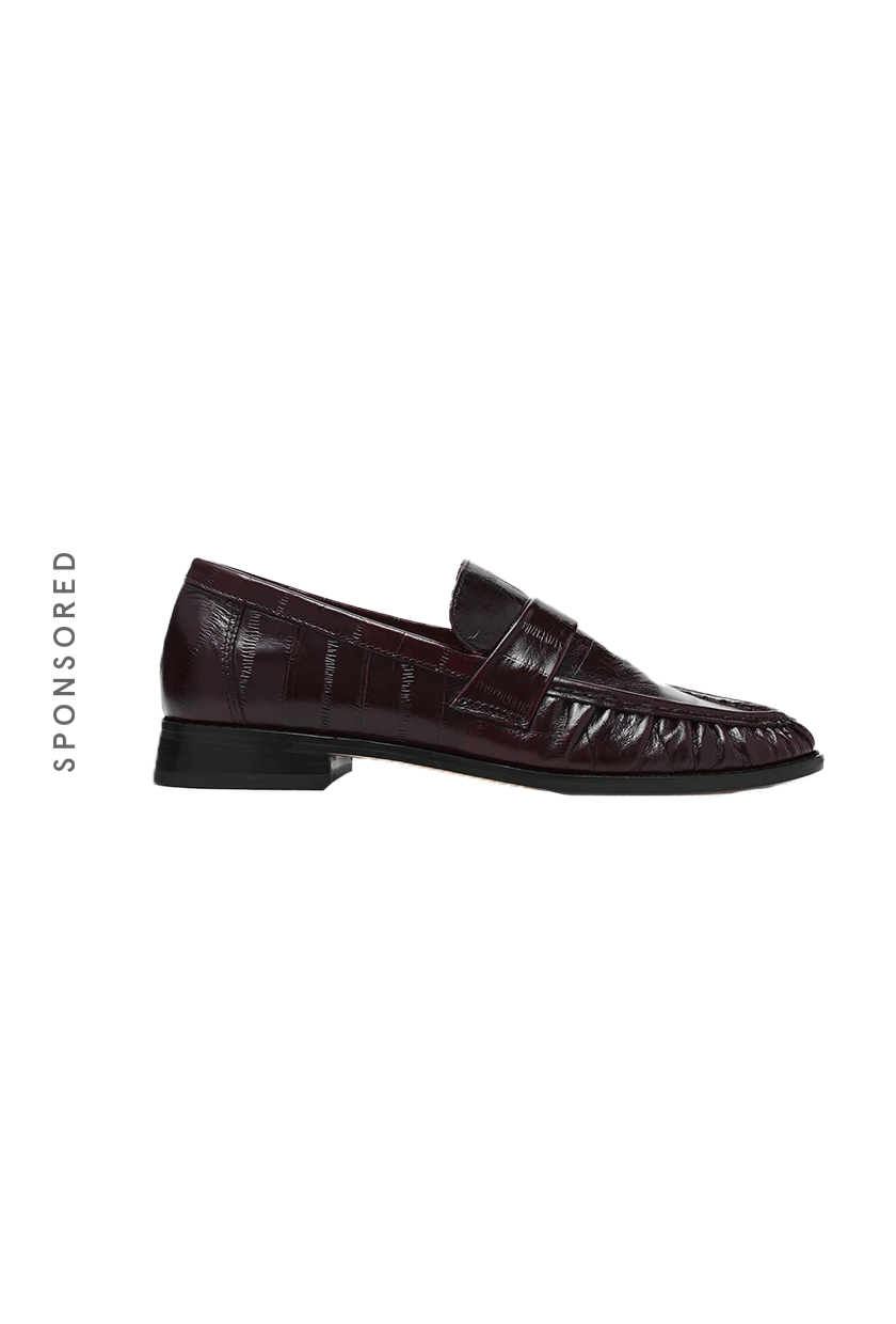Soft Leather Flat Loafers