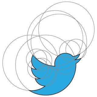 twitter logo with circles