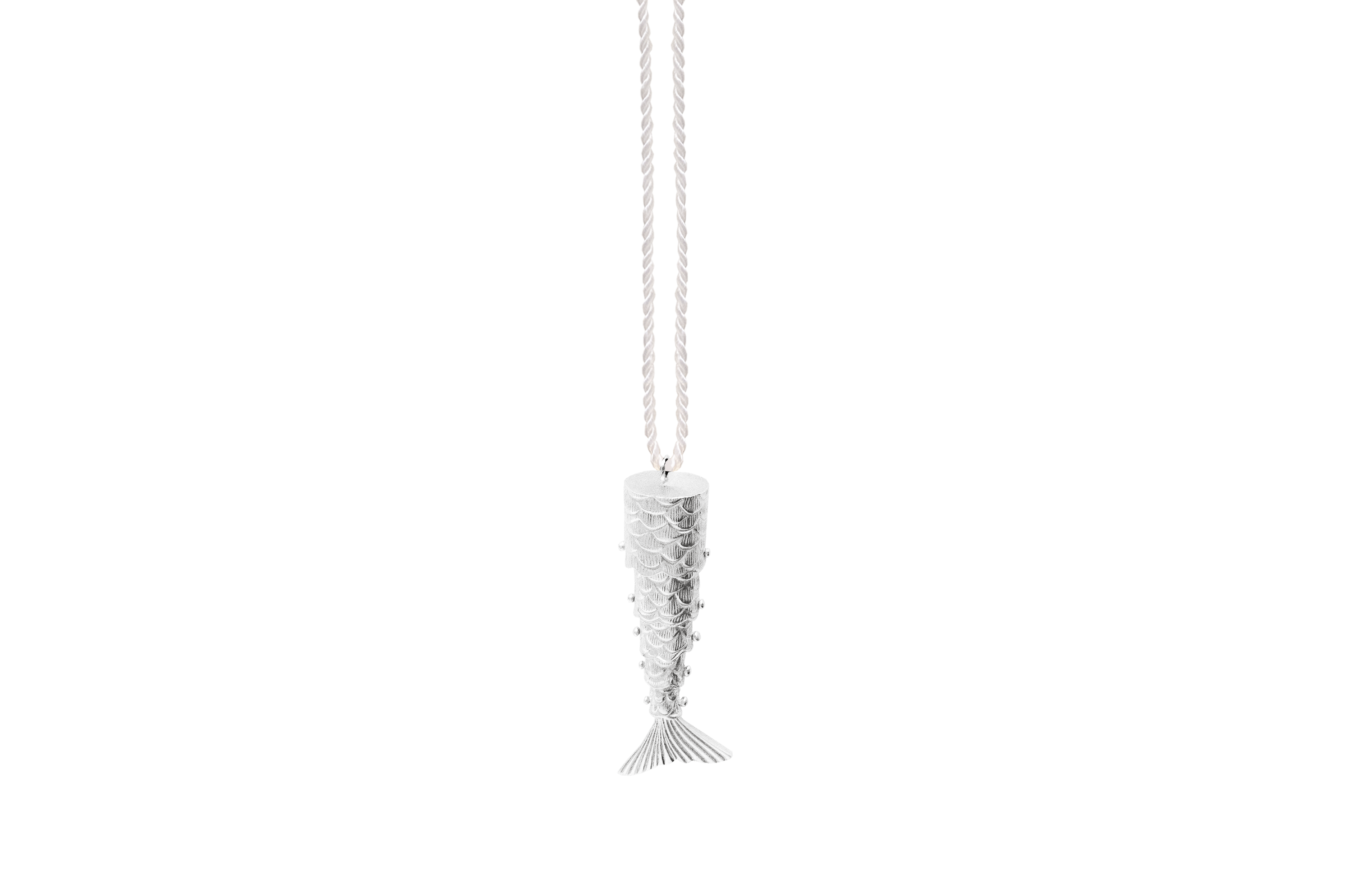 Fish Necklace White