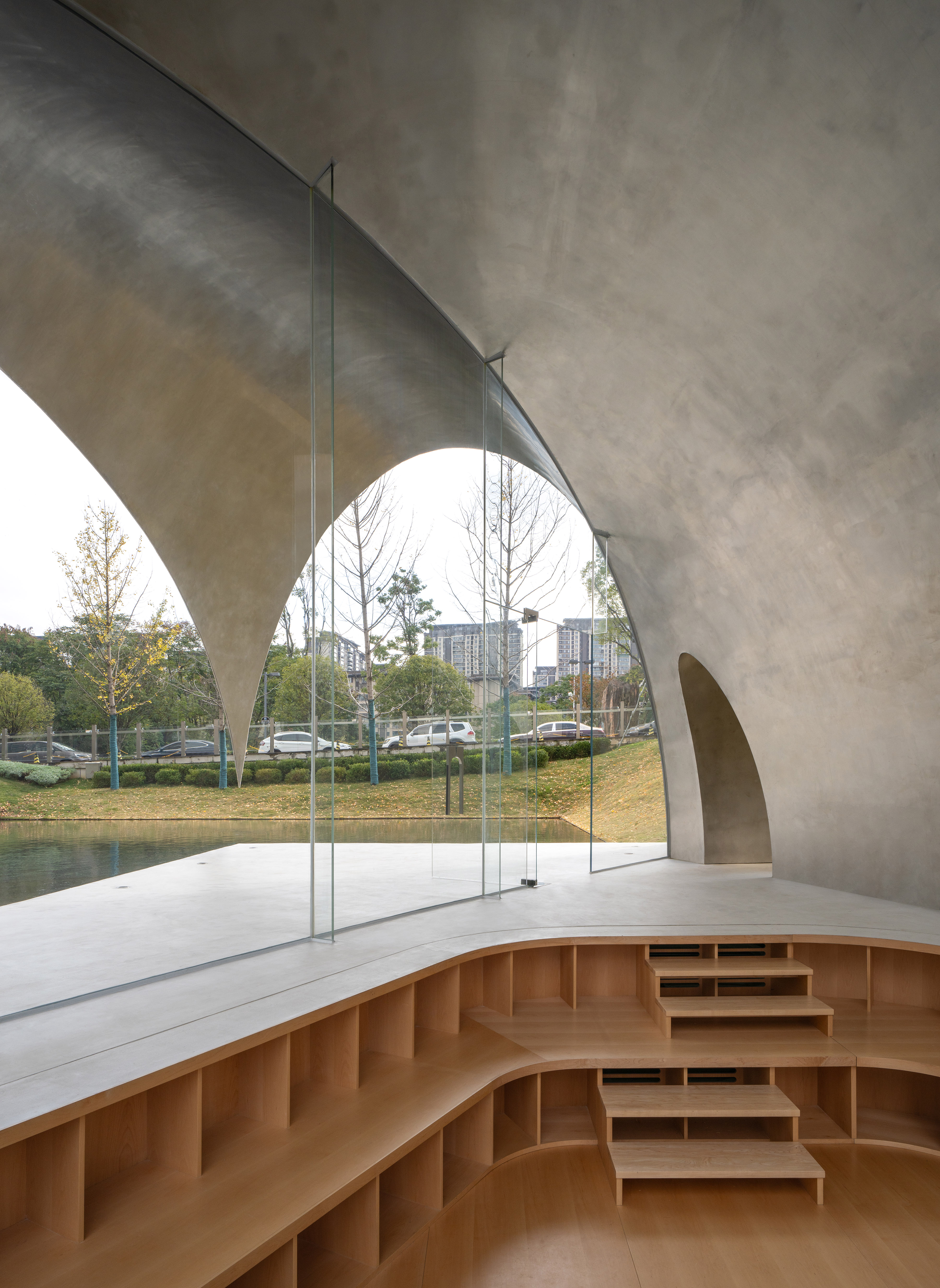AYDC Public Art Space, a sculptural space in a park