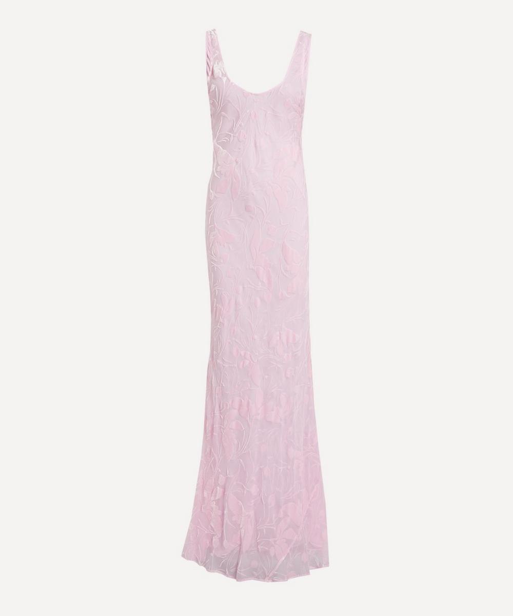 Amaris Silk Devoreé Maxi Dress