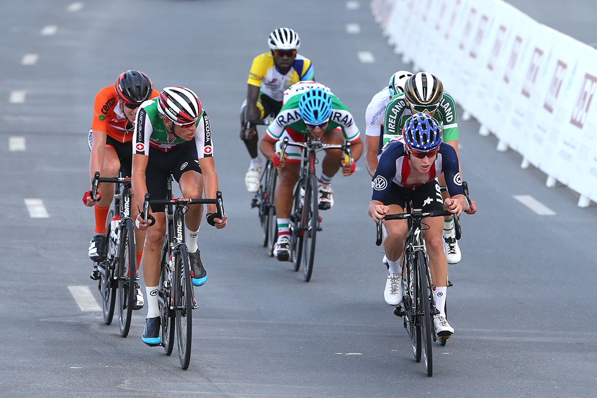 Greg Daniel (USA) and Patrick Muller (Switzerland) lead the breakaway