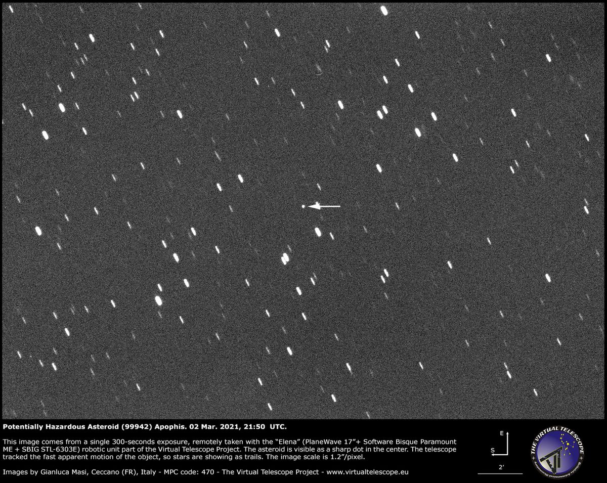 Enormous asteroid Apophis will fly safely past Earth tonight.  Here is where you can watch live online.