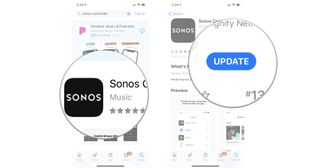 Tap the Sonos app, then tap Update if needed
