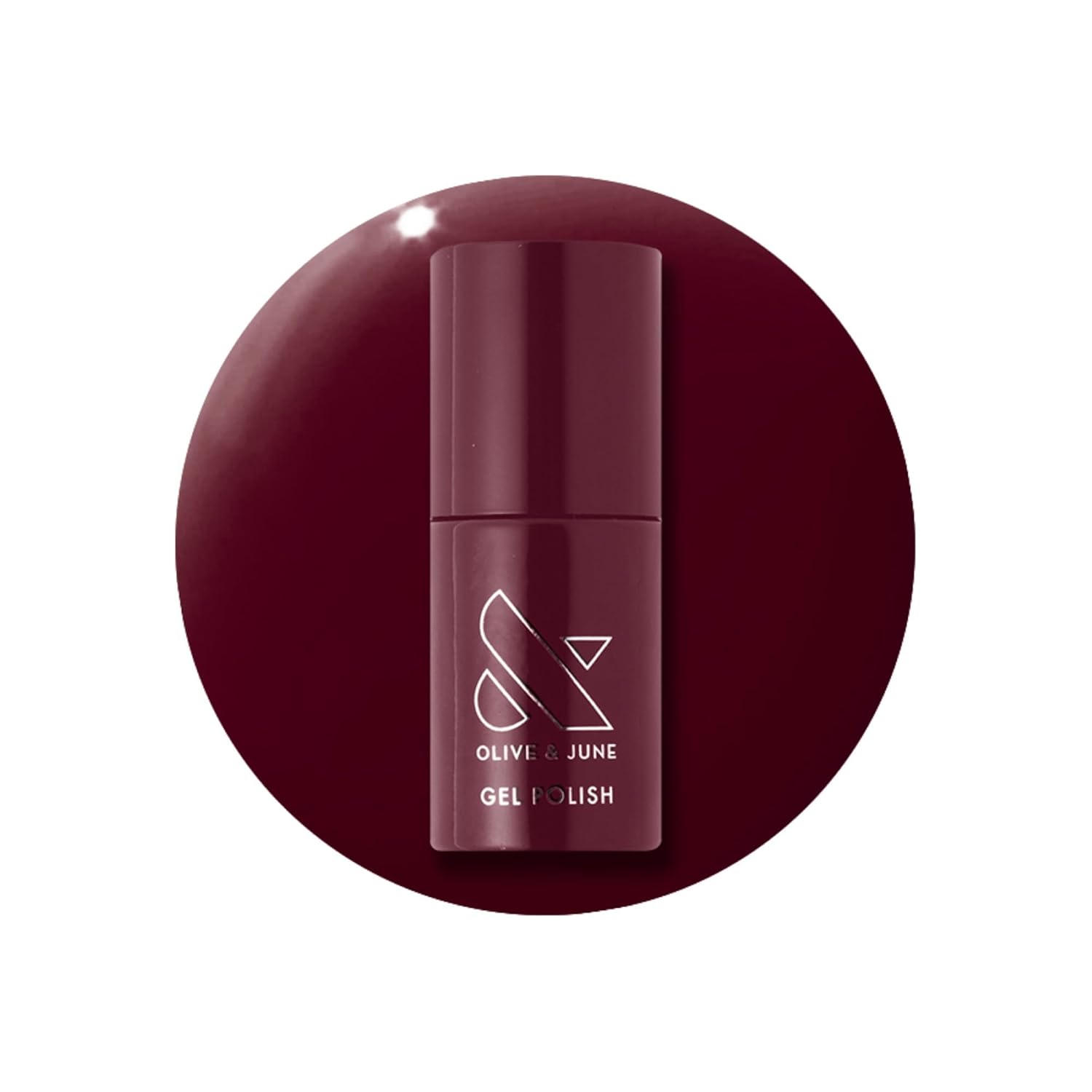 Olive &amp;amp; June Gel Polish | Uv Led Nail Lamp Needed | Long Lasting Formula | Up to 21 Days of Wear | Damage-Free Removal | Salon-Quality Manicure, Pedicure at Home | Obsessed | Dark Ruby
