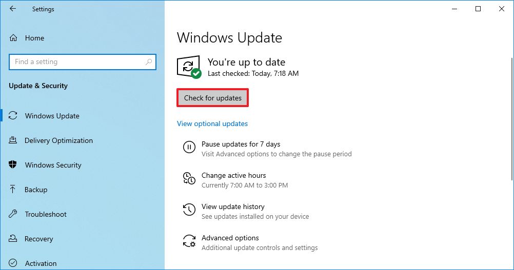 Windows 10 install updates