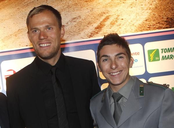 World champions Thor Hushovd and Giorgia Bronzini at the Gran Gala.