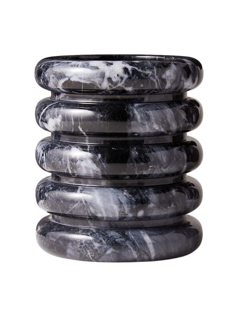 Turk Black Marble Utensil Holder