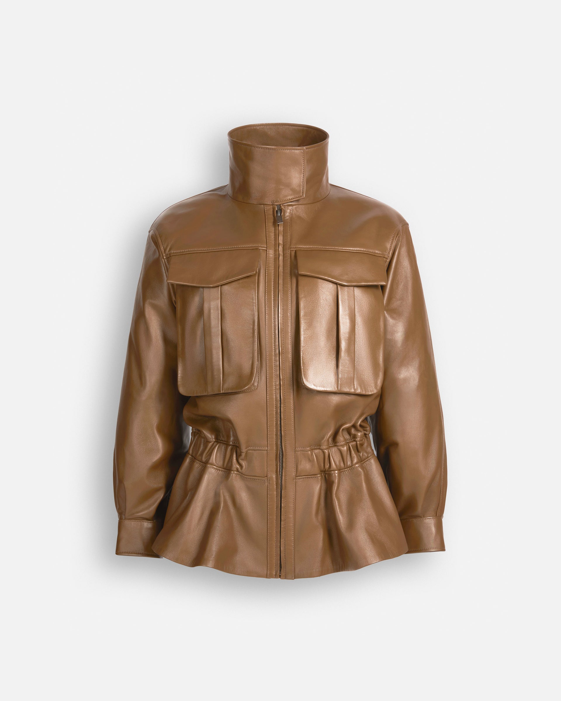 Hope Leather Jacket - Hazel Chocolate / Xxs