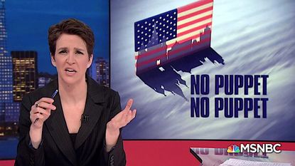 Rachel Maddow has some questions about Trump's propaganda source