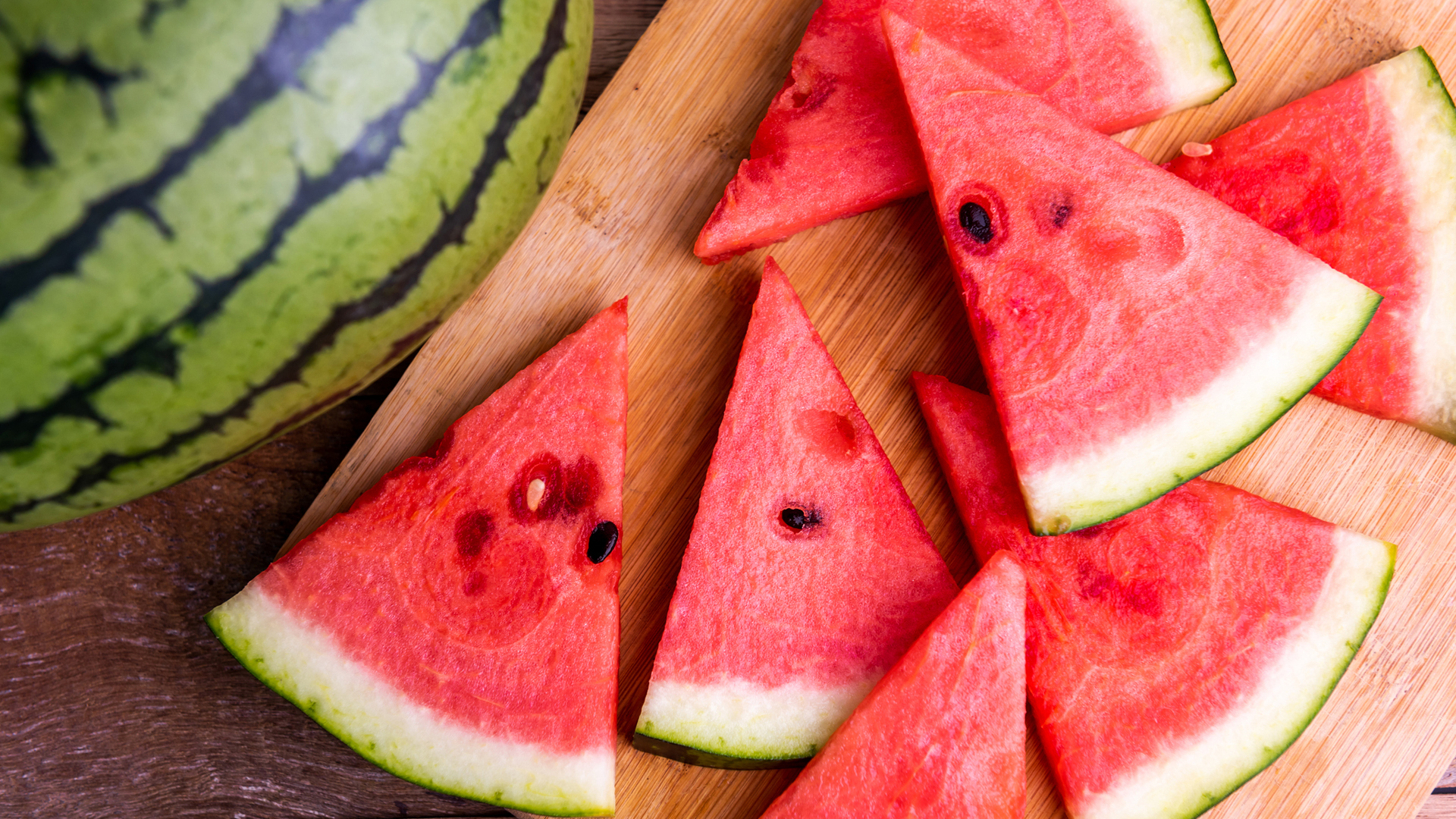 Watermelon fruit slices