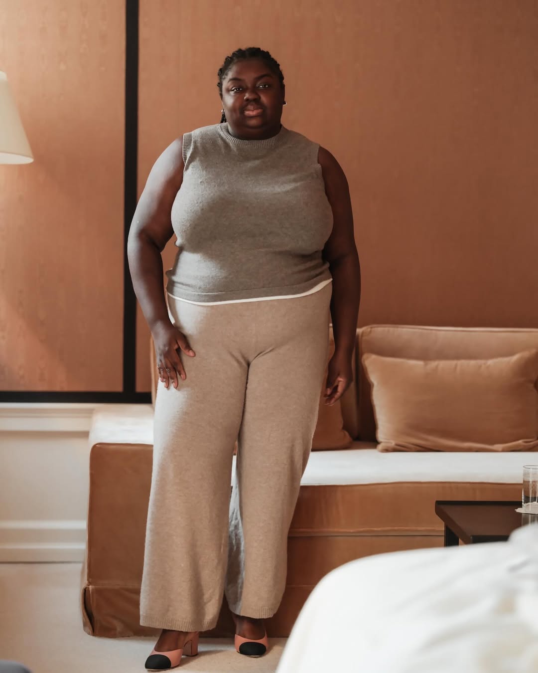 Abisola in cashmere loungewear set