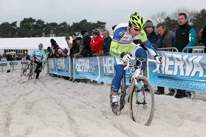 Peter Sagan in the sand.