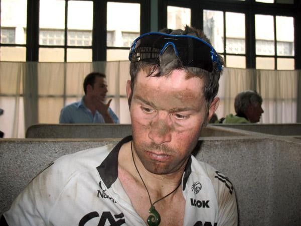 Julian Dean (Cr&eacute;dit Agricole) was part of the early escape but at the end of the day missed the race's time cut.
