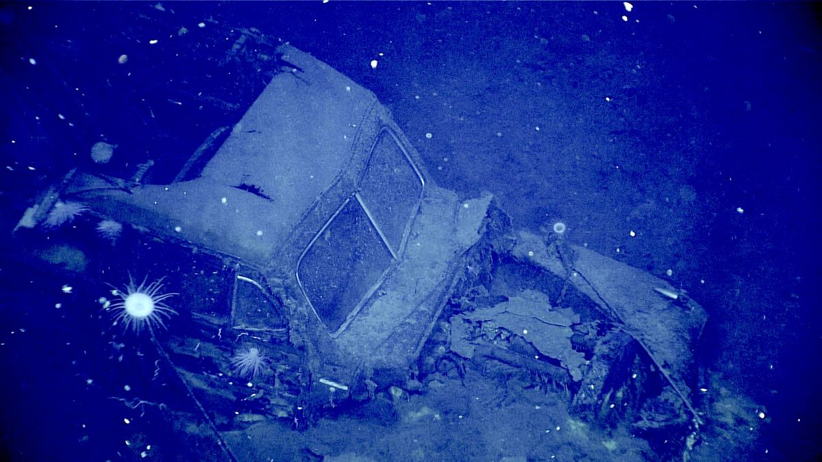 1940s Ford car found on wartime US carrier wreck
