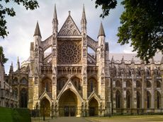 Fig 3: The north-transept façade of the Abbey offered the most direct connection between the Palace and the Abbey. The reconstruction of the nave continued into the 15th century. Westminster Abbey photographed for Country Life magazine by Paul Highnam.