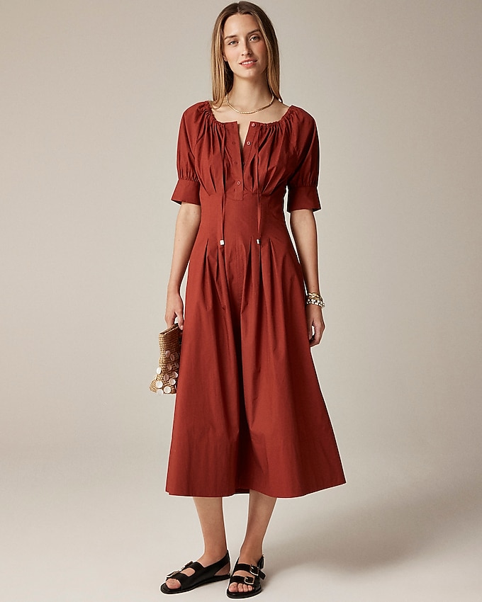 Cinched-Waist Shirtdress