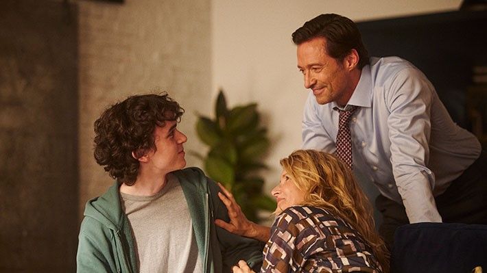 Zen McGrath, Laura Dern and Hugh Jackman in The Son