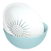 Nordic Ware 2-in-1 Colander & Bowl Set db Nordic Ware 2-in-1 Colander & Bowl Set db
