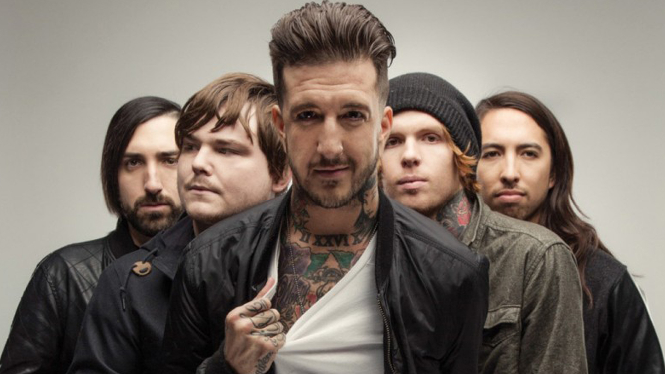 Carlile, centre, with Of Mice &amp; Men