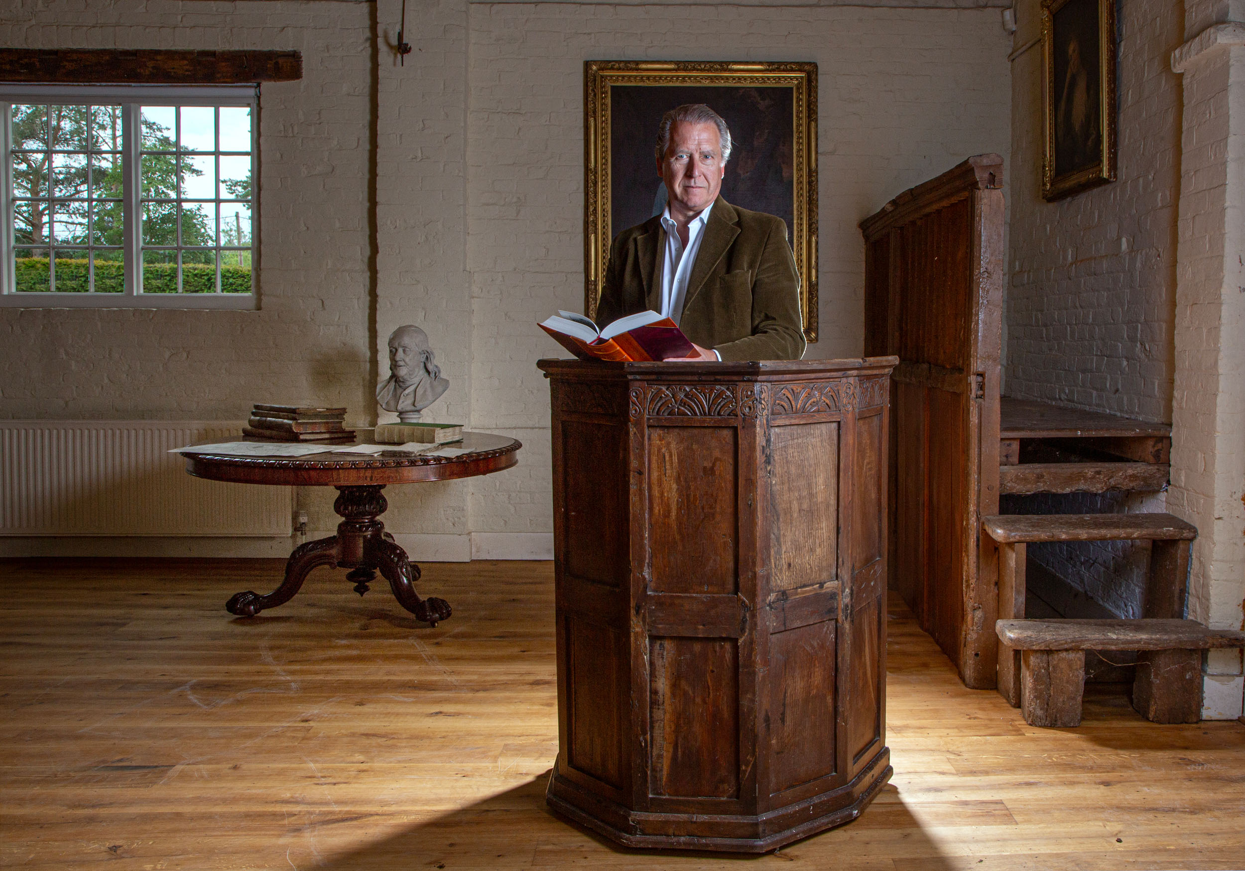  Willie Hartley Russell in William Tyndale's pulpit 