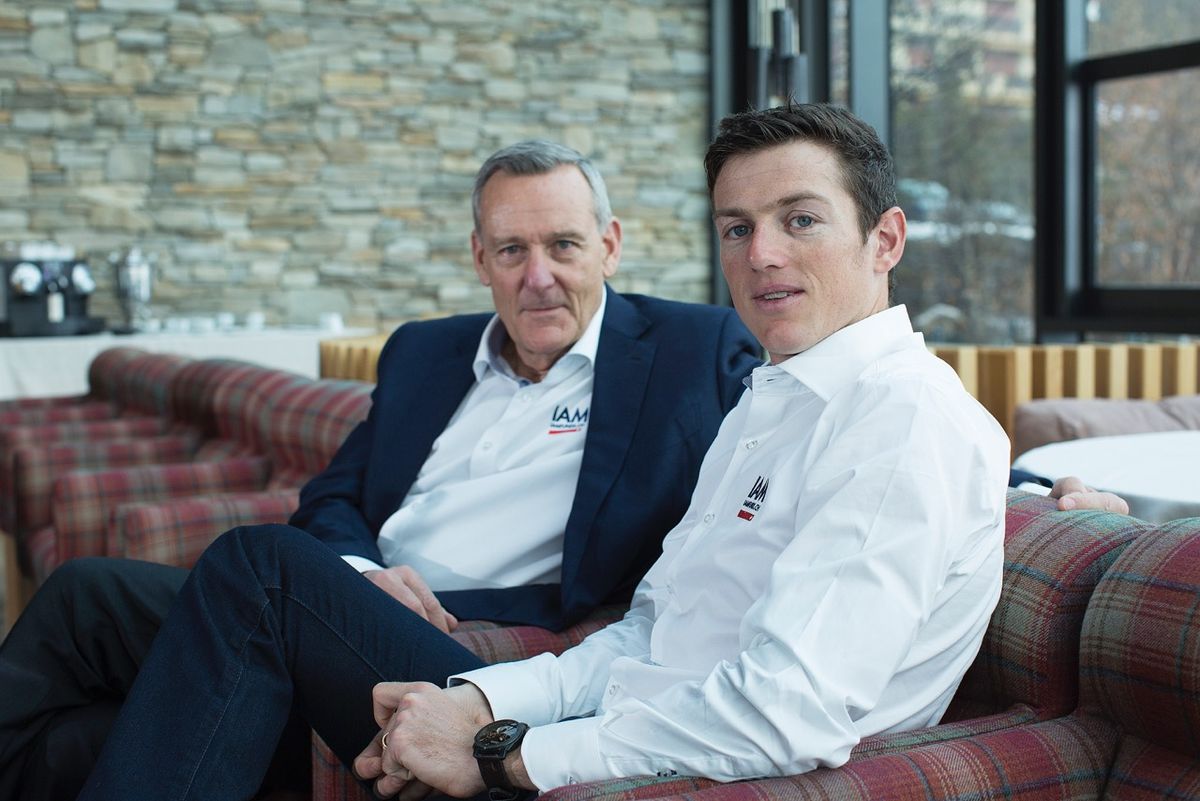 Mathias Frank with Michel Th&eacute;taz