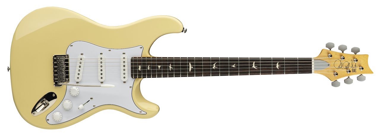PRS's SE Silver Sky guitar in Moon White