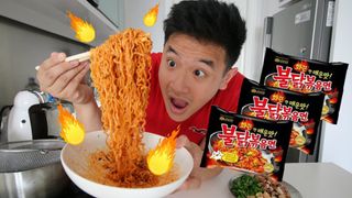 Ben Sumadiwiria, a Berlin-based food vlogger, makes a sport of trying outrageously spicy dishes. Sumadiwiria experienced temporary deafness after eating spicy "death noodles" in Indonesia.