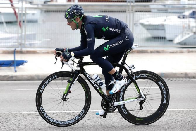 Alejandro Valverde (Movistar) worked for the team's sprinter during Trofeo Palma