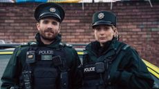 Stevie Neil (MARTIN McCANN);Grace Ellis (SI&Acirc;N BROOKE) in Blue Lights