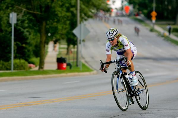 Kori Sheehafer (Team Type 1) spent several laps off by herself.