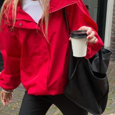 how to wear a red jacket