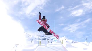 Styling on a snowboard