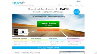 Download Accelerator Plus website screenshot