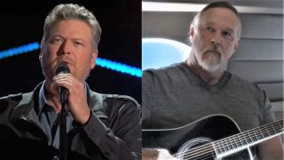 Blake Shelton in concert and Trace Adkins on Monarch promo.