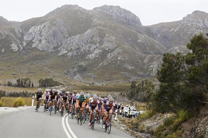 The Huon-Genesys team had no time to enjoy the scenery as the race got closer to Lake Pedder