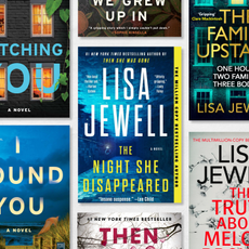 a collage of lisa jewell's thriller book covers