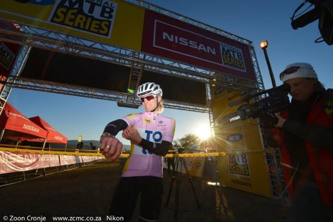 Robyn de Groot at the start of the MTN Rooiberg National