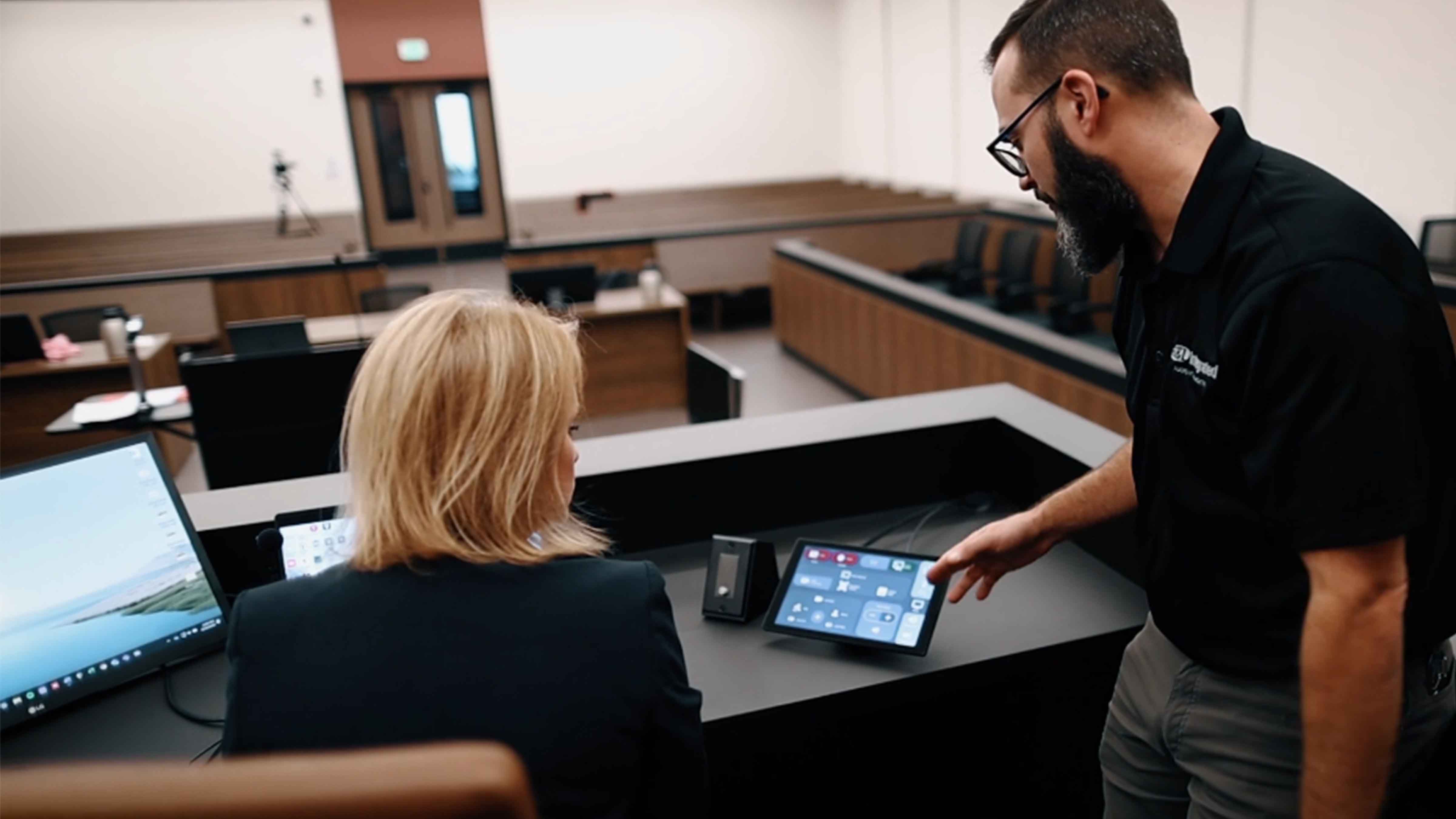 Touchpanel at Maury County Judicial Center